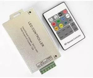 Controller banda LED - Controler LED control iluminare RGB 12/24VDC 12A Canale 3 argintie OPTOFLASH CTR-RGB-4A-01 – IoElectronice.ro