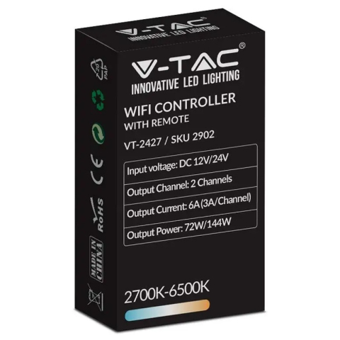 Controller banda LED 3IN1 WI-FI RGB 24 butoane V-TAC SKU-2902 – IoElectronice.ro [1]