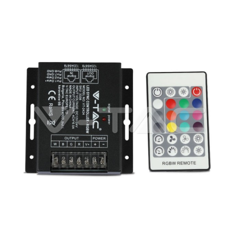 Controller banda LED - Controller Banda LED cu DIMMER 12V/24V RGB+W 288W V-TAC – IoElectronice.ro