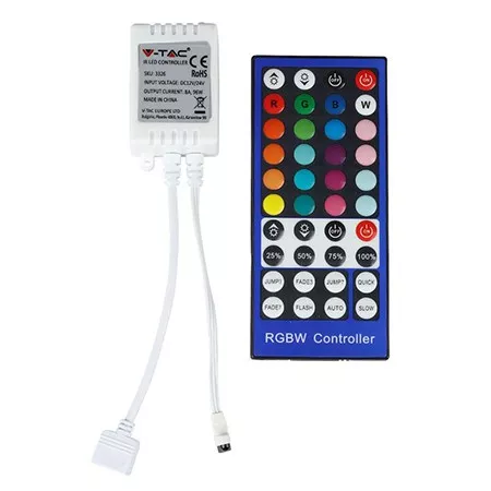 Controller banda LED - Controller LED RGB+White 12V V-TAC SKU-2159 – Control Precise pentru Banda LED RGB și Alb