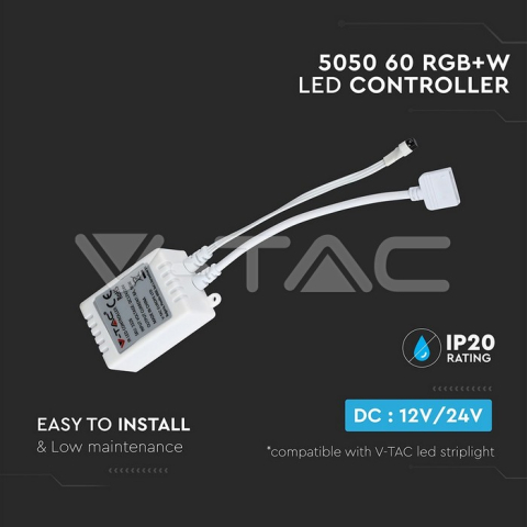 Controller LED RGB+White 12V V-TAC SKU-2159 – Control Precise pentru Banda LED RGB și Alb [5]