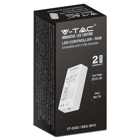 Controller banda LED RGB WI-FI 12/24V 12A V-TAC SKU-2912 – IoElectronice.ro [2]