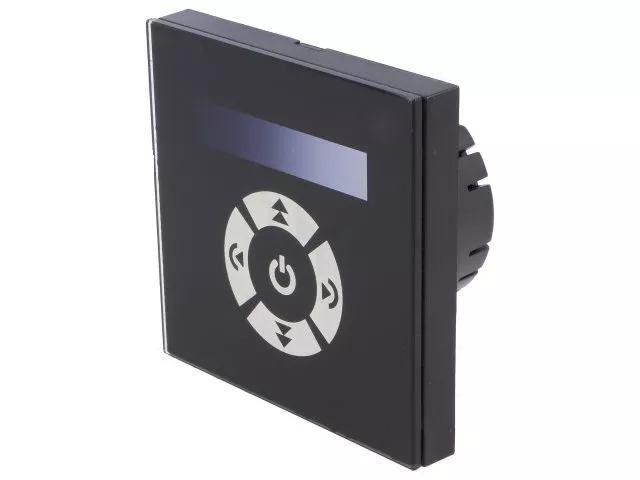 Controller banda LED - Controller LED Canale 1 8A 86x86x36mm Negru 12-24VDC OPTOFLASH OF-TPTM06-E-SL – IoElectronice.ro