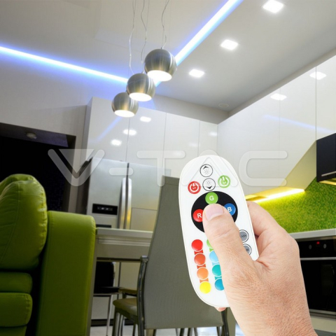 Controller LED RGB 24 butoane 12V/6A 24V/72W V-TAC – IoElectronice.ro [2]