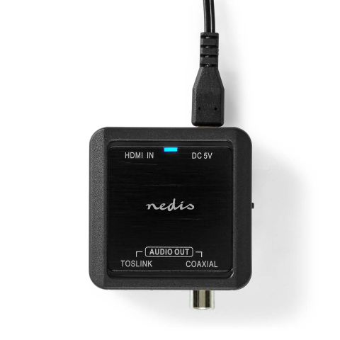 Convertor audio digital HDMI - Coax mama + Toslink Nedis ACON3425AT, negru, 24 luni garanție [3]
