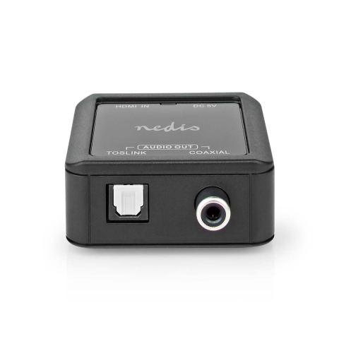 Convertor audio digital HDMI - Coax mama + Toslink Nedis ACON3425AT, negru, 24 luni garanție [1]