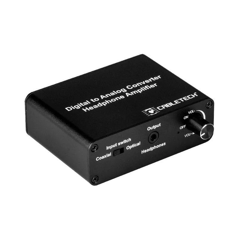 Adaptoare Toslink - Convertor DIGITAL Toslink/RCA la ANALOG 2x RCA + cu ieșire căști 3.5 mm Jack Cabletech – IoElectronice.ro