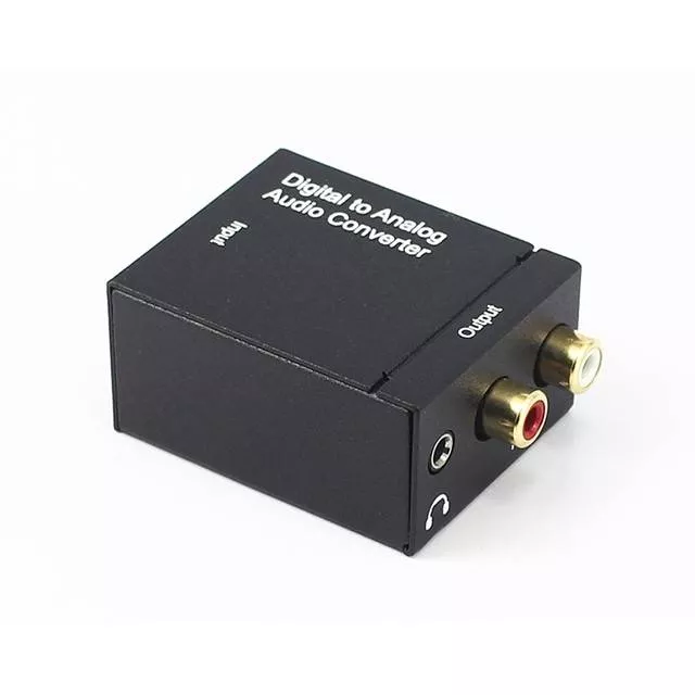 Adaptoare Toslink - Convertor TOSLINK OPTIC +RCA DIGITAL la RCA ANALOG AUDIO 2x RCA +Jack 3.5 mm – IoElectronice.ro