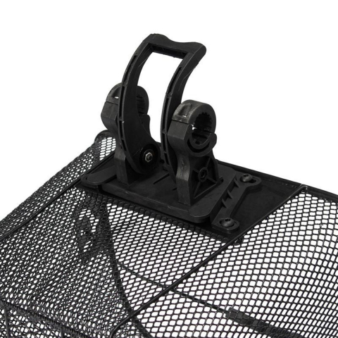 Cos metalic pentru bicicletă negru cu mâner, montare rapidă CLICK, încăpător și compatibil pentru modele 20-28" [5]