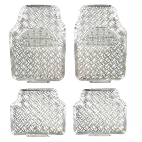 Accesorii Autoturisme - Covorase Auto Universale Diamond, Crom Argintiu – Protecție Rezistentă și Potrivire Universală pentru Mașina Ta