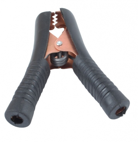 Mufe crocodil - Clip crocodil negru 90mm, izolat, 100A – Conector sigur pentru cabluri electrice