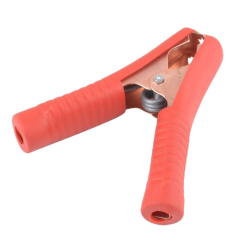 Mufe crocodil - Clip crocodil roșu 90mm, 100A, izolat pentru conexiuni electrice sigure și durabile