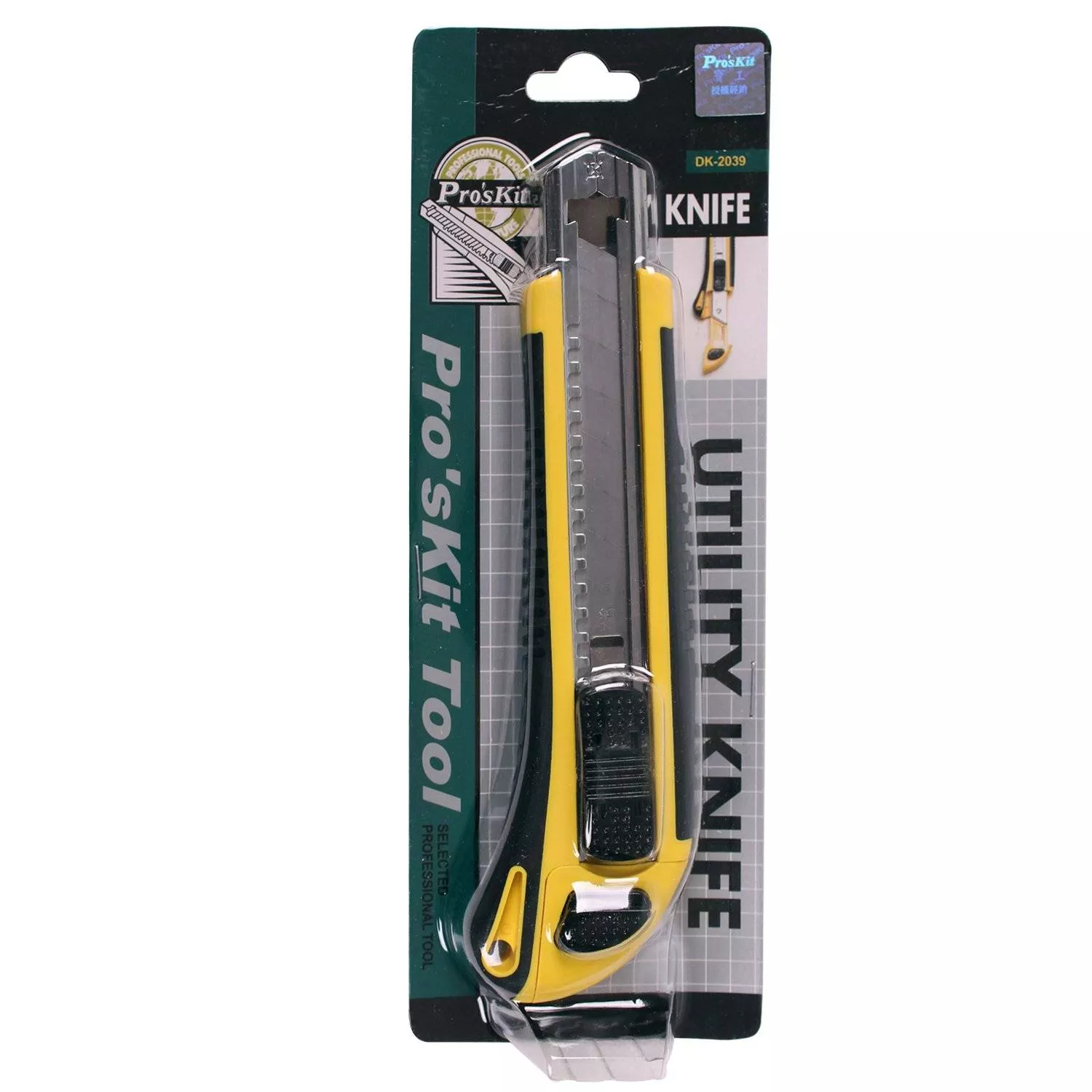 Cutter ProsKit lama oțel carbon 18mm model 601-008 pentru tăiere precisă și durabilitate. [2]
