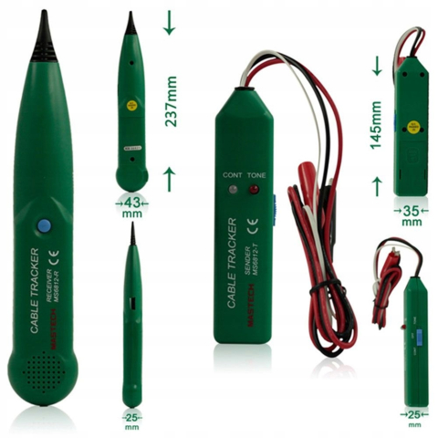 Detector continuitate Cable Tracker Mastech MS6812 0-1000m, testare cabluri, brand Mastech [4]