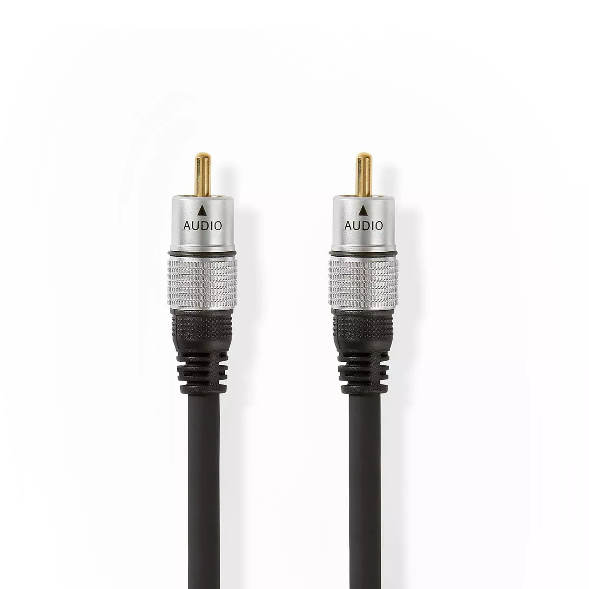 Cabluri RCA - Cablul Digital Audio AV RCA 1.5m, Placat cu Aur 24K, Conectori Drept Nedis, Pentru Semnale Digitale și Analogice