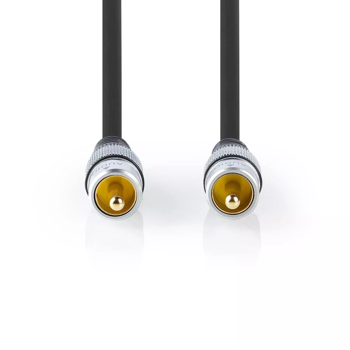 Cablul Digital Audio AV RCA 1.5m, Placat cu Aur 24K, Conectori Drept Nedis, Pentru Semnale Digitale și Analogice [1]