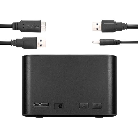 Docking station clonare AXAGON ADSA-D25 CLONE MINI USB3.2 2.5" negru pentru transfer rapid date [1]