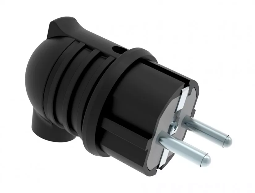 Stechere - Fișă schuko cauciuc Bemis BK1-1402-2022 2P+E 16A 250V IP44 negru – IoElectronice.ro