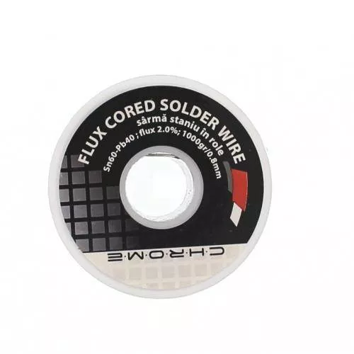 Fludor - Fludor 1000gr 0.8mm Sn60 Pb40 flux 2% Chrome – IoElectronice.ro