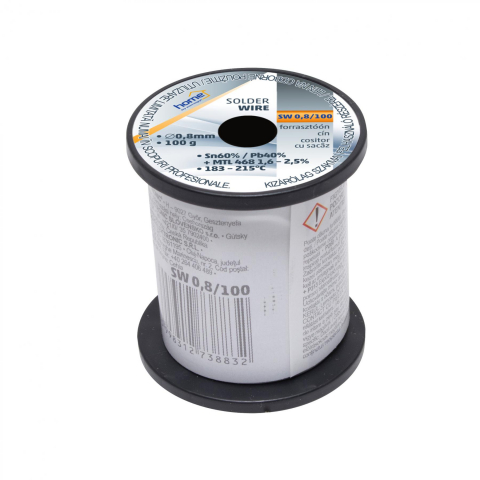 Fludor - Fludor cositor cu sacaz 0.8mm 100g SN/PB 60/40, flux HOME – Lipire profesională de înaltă calitate