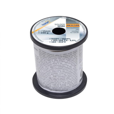Scule mentenanta - Fludor cositor cu sacaz 2.0mm 100g SN/PB 60/40 2.5flux HOME – IoElectronice.ro