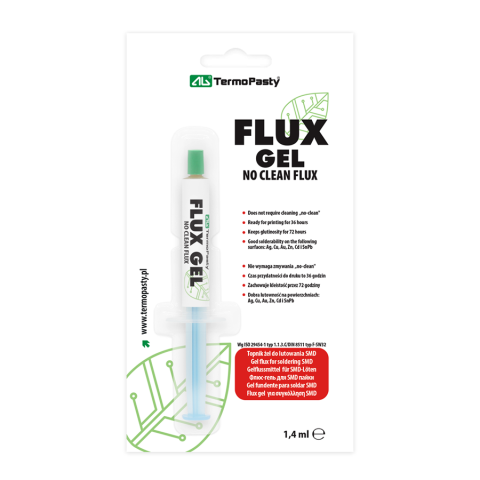 Solutii decapante - Gel flux 1.4CM3 pentru asamblarea componentelor SMD și reparații AG TermoPasty – IoElectronice.ro