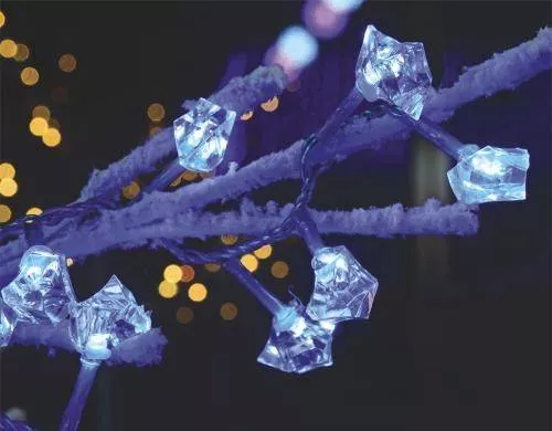 Ghirlanda electrică 20 LED albe forma diamant Well, 24 luni garanție, decorativă pentru interior/exterior [2]