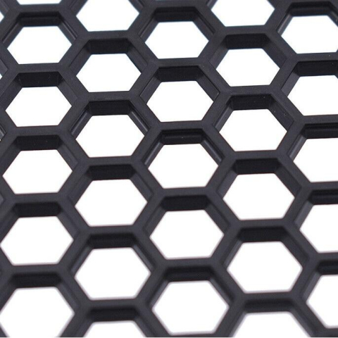 Grilă de aer tuning Honey Comb 120x40cm, model fagure, decupabil, negru, ochiuri 10x10mm [1]