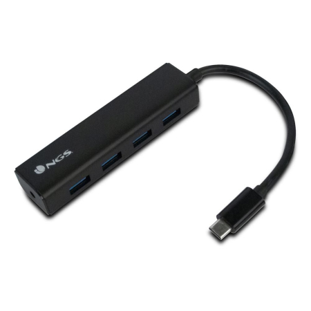 Hub-uri USB - Hub USB Type-C NGS Wonder Hub4 - 4 Porturi USB 3.0, Compact, Compatibil MacBook și Laptopuri