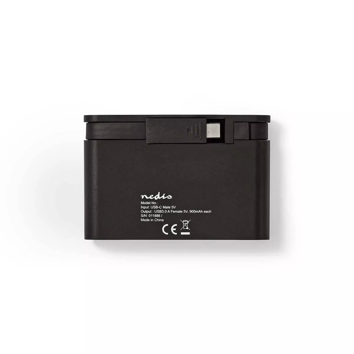 Hub USB-C cu 4 porturi USB 3.0, Negru, Compatibil Universal, Viteză Super Rapidă 5 Gbps [1]