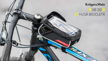 Accesorii biciclete - Husa WATERPROOF pentru bicicleta XB50, Kruger&Matz, culoare neagră, protecție împotriva apei, compatibilitate biciclete.