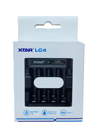 Încărcător 4 acumulatori XTAR LC4 KT, USB Type-C, compatibil Li-ion, rapid și eficient [1]