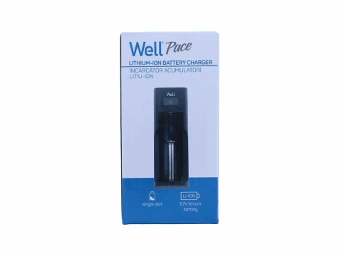 Încărcător acumulatori litiu-ion 1 canal USB, compatibil 10400-26650, protecție și indicator LED [4]