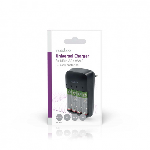 Încărcător universal pentru baterii NiMH AA/AAA/E-Block 9V - Încărcare rapidă și sigură [2]