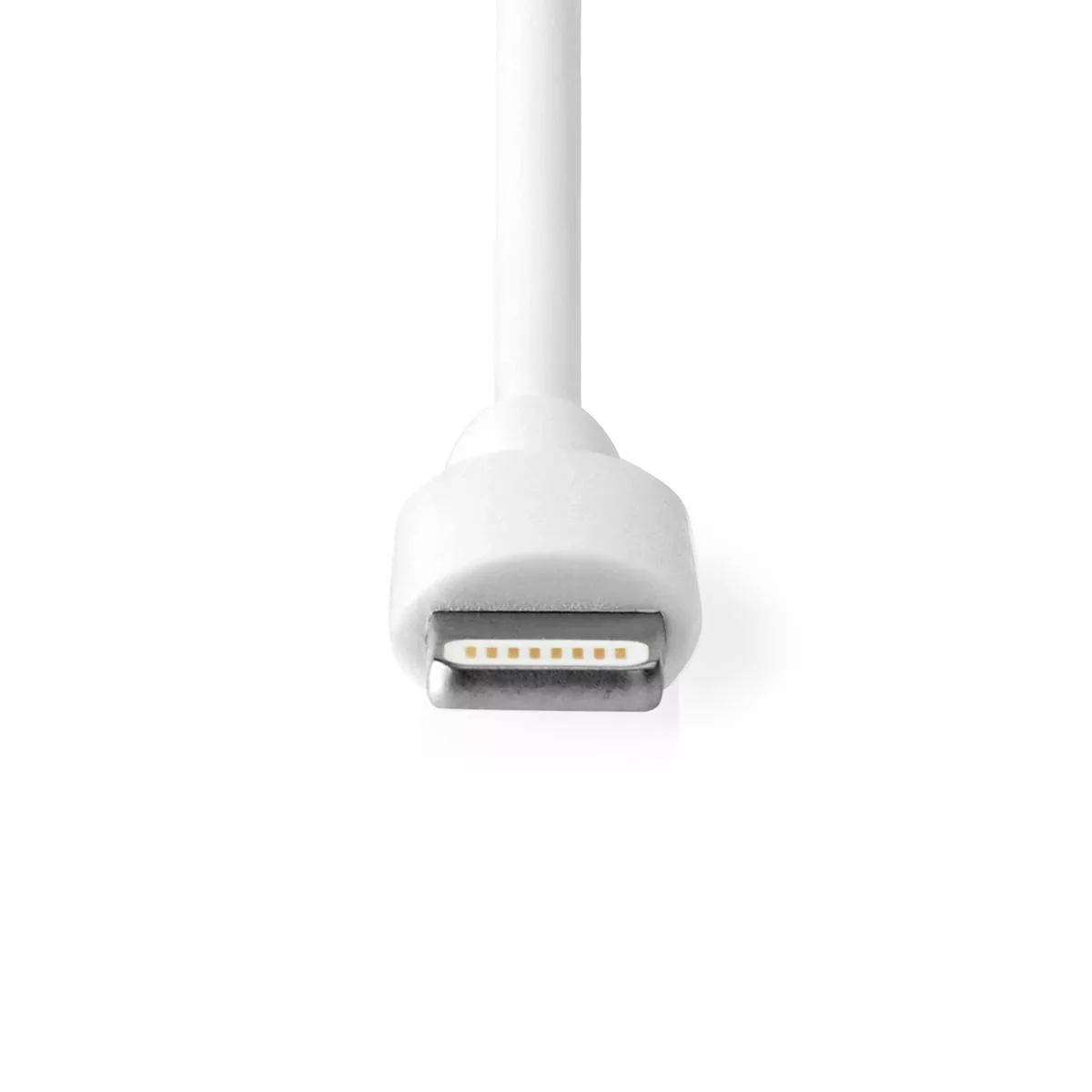 Încărcător auto 12V Apple Lightning 2.4A certificat MFi alb 1m Nedis [1]