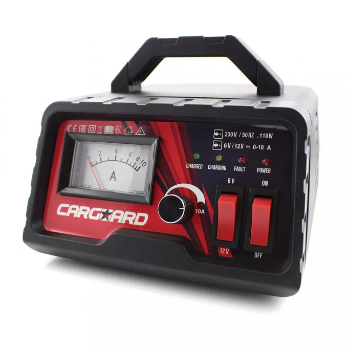 Încărcător baterie auto 6-12V 10A CARGUARD – Redresor cu protecții multiple și compatibil cu toate tipurile de baterii [1]