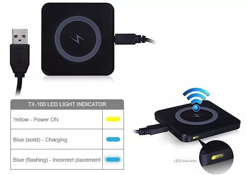Încărcător pad wireless portabil TX-100 Luxa2 RCA 24 luni garanție 5V 1A pentru smartphone-uri [5]