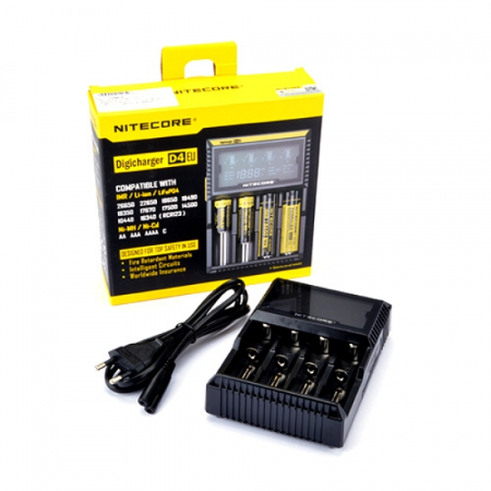 Încărcător universal acumulatori x4 LCD NITECORE Digicharger D4EU 100-240V 50/60Hz 0.5A 4 sloturi [1]