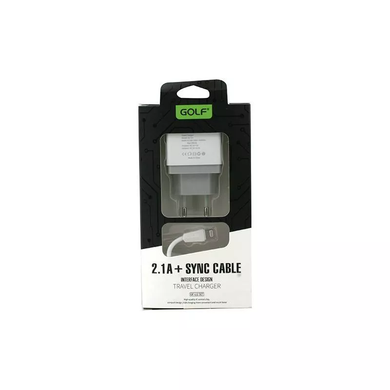 Incarcatoare retea - Încărcător USB Golf VOIAJ U2iSET iPHONE 1.5m 2.1A – IoElectronice.ro