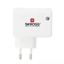 Încărcător USB Quick Charge 3.0 SKROSS 5V-3A 9V-2A 12V-1.5A alb, tensiune 100-240V AC, garanție 24 luni. [1]