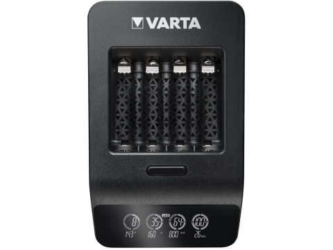 Încărcător Varta LCD Smart Charger+ NiMH AAA AA 57684 cu 4 acumulatori AA 2100 mAh, negru, 24 luni garanție. [2]