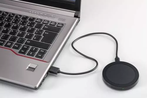 Încărcător wireless plat (S) negru Goobay pentru smartphone-uri și dispozitive compatibile Qi [3]