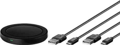 Încărcător wireless plat (S) negru Goobay pentru smartphone-uri și dispozitive compatibile Qi [2]