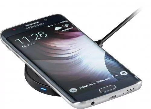 Incarcatoare wireless - Încărcător wireless plat (S) pentru smartphone/dispozitiv compatibil Qi negru Goobay – IoElectronice.ro