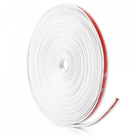 Inele de Protecție și Decor Jante ALB, Set 8m, Adezive pentru Jante din Aluminiu, Ușor de Montat [2]