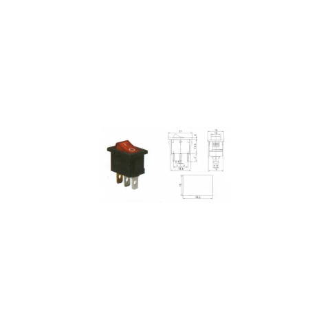 Întrerupător 3 poli 1 buton roșu ON-OFF 250V 6A cu reținere – IoElectronice.ro [1]