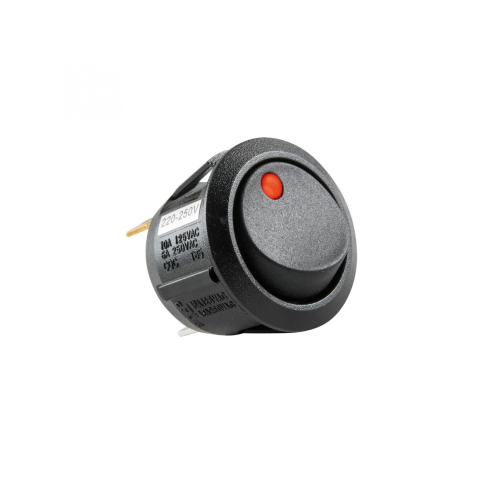 Electrice - Intrerupator basculant bec rosu ON-OFF 250V/6A incastrare 21mm HOME