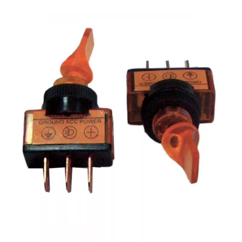 Intrerupator ON-OFF 12V 20A ASW-14D rosu cu retinere - IoElectronice.ro [1]