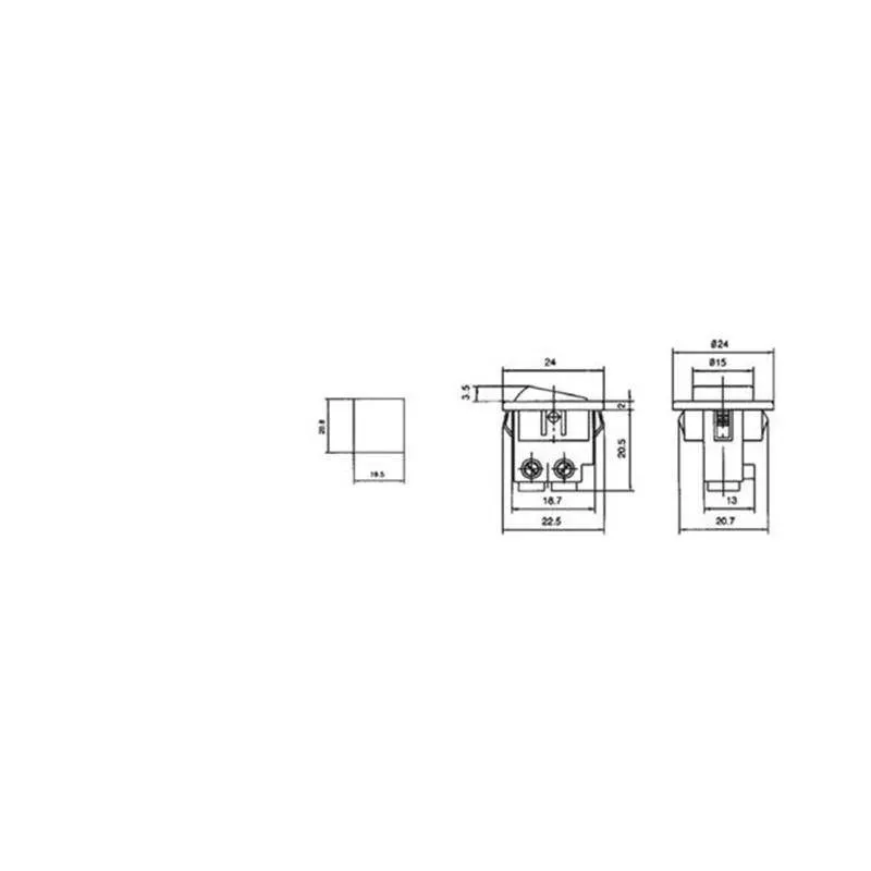 Întrerupător ON-OFF RS101 albastru 3A 230V 1 contact cu reținere – IoElectronice.ro [1]