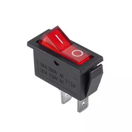 Intrerupatoare-Relee - Întrerupător RS-101 2 pini ON-OFF roșu 250V 15A cu reținere – IoElectronice.ro